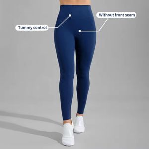 Pantalones de Yoga Sin Costuras 2026, Leggings Transpirables de Punto para Mujer, Leggings de Yoga de Alta Elasticidad, Leggings Deportivos con Costuras Fruncidas para Gimnasio - Product Image 1