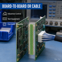 Connecteur de carte PCB traversant, mâle, à 100 positions, 2,54 mm, 2x50, plaqué or, détachable, référence 5-826632-0