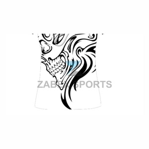 ZABEX SPORTS Men's MMA Training <b>Shirt</b> Sublimation Print Moisture Wicking Athletic Fit <b>Compression</b> Rash Guard White <b>Black</b> Tribal - Product Image 5