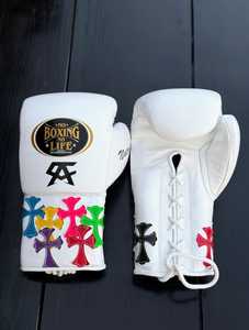 Gants de boxe No Boxing No Life, nouveau design, type à lacets, pour entraînement et sparring, toutes tailles - Product Image 4