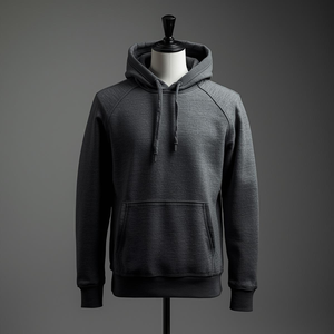 เสื้อกันหนาวแบบสวมหัวมีฮู้ดผ้าโพลีเอสเตอร์/ ไนลอนผ้าโพลีเอสเตอร์น้ำหนักปานกลางสำหรับฤดูหนาว380กรัมปักลายดิจิตอล - Product Image 3