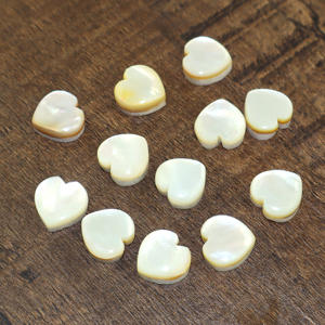 White Mother Of <b>Pearl</b> Gemstone Heart Shape Cabochon <b>Loose</b> Stone Free Size Jewellery Making Supply Wholesale Bulk Manufacturer - Product Image 5