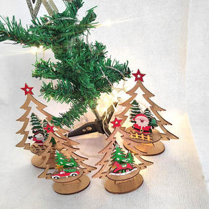 Custom Wood <b>Christmas</b> Table Ornaments Centerpiece Wood Snowman <b>Reindeer</b> Santa Unfinished Wooden <b>Christmas</b> Ornaments - Product Image 4