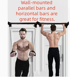 Wall Mounted Dip Stand Steel Multi Grip Exercise <b>Bar</b> Anti Slip Home Gym Equipment - Product Image 2