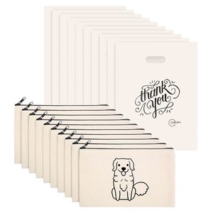 Bolsas de Compras de Algodón Premium con Diseño de Perro Impreso, Embalaje de Regalo de Agradecimiento, Ecológicas, Reutilizables, Estilo Moderno, OEM, Venta al por Mayor de Fábrica - Product Image 1
