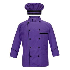 Uniforme de cuisine professionnel 100% coton à manches longues, vêtements de travail respirants pour restaurant, hôtel, fabricant OEM en gros - Product Image 6