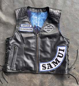 เสื้อกั๊กหนังนักขี่มอเตอร์ไซค์แบบสั่งทำพิเศษของแจ็ก เทลเลอร์ จากซันส์ ออฟ อานาร์คี - Product Image 1