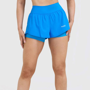 Ropa Deportiva para Mujer, Shorts de Doble Capa 2026, Color Sólido, Shorts de Doble Capa para Mujer al Mejor Precio - Product Image 1
