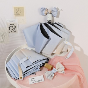 Women's Ins Style Dual-Use Sun and Rain <b>Umbrella</b> Gradient Color with UV Protection Black Coating Fully <b>Automatic</b> - Product Image 2