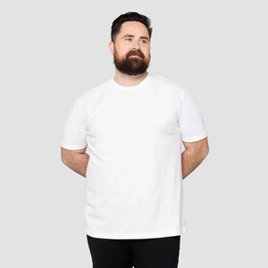 T-shirt pour homme, coupe classique, manches courtes, col rond, 100% coton jersey tricoté, style décontracté, couleur violette - Product Image 4