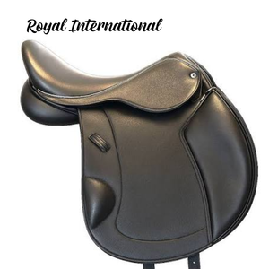 Selle d'équitation anglaise noire de qualité supérieure, équipement d'équitation confortable avec siège rembourré pour le dressage, le saut d'obstacles, l'entraînement et la compétition - Product Image 2