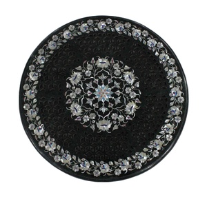 Tablero de Mesa con Incrustaciones de Piedra de Mármol Pietra Dura, Diseño Tradicional para Decoración del Hogar, Muebles de Sala de Estar - Product Image 6