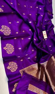 Tela Brocada de Seda Pura, Colores Vibrantes, Diseños Exquisitos, Resistente a la Abrasión, Color Personalizable, Ropa Étnica para - Product Image 4