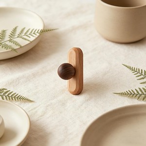 Tirador de Mueble Harmony Wood Sphere, Tirador de Cajón Minimalista de Doble Tono, Perilla de Mueble de Madera Estilo Japandi, Tirador de Mueble con Bola Flotante - Product Image 5