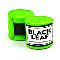 Bandages de boxe Black Leaf BM respirants unisexes personnalisables en coton élastique avec fermeture auto-agrippante pour une protection professionnelle des poignets