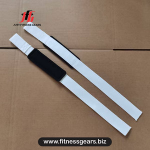 Support de poignet réglable avec fermeture auto-agrippante antidérapant pour musculation et entraînement de force unisexe rouge - Product Image 2