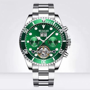 Reloj Mecánico Automático Tourbillon para Hombre, Correa de Acero Inoxidable, Resistente al Agua, Esfera Luminosa, Calendario, Multifuncional - Product Image 6