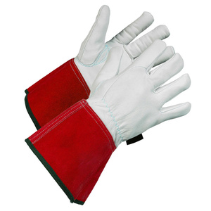 Gants de soudage TIG en cuir de chèvre et de vachette de qualité supérieure, résistants à l'abrasion, durables, pour travaux lourds - Product Image 3