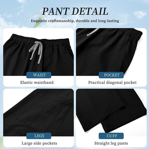 Nueva Moda en Uniformes Médicos para Hombre y Mujer, Blusa de Enfermería con Pantalones Deportivos, Tallas para Enfermeros y Enfermeras - Product Image 3