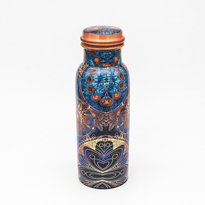 Copper Modern Water Bottle with <b>Straw</b> Disposable High Quality 200mL From India - Product Image 6