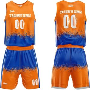 Kiento Custom Basketball Jersey Set Heat-Transfer Printed V-Neck Sleeveless <b>Light</b> Blue Pink Team <b>Name</b> 00 Front OEM Service - Product Image 3