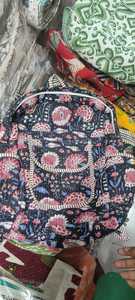 Wholesale Fashionable Business Luxury Unisex <b>Lightweight</b> Quilted Cotton College <b>Backpack</b> Handmade Block Printed School Bags - Product Image 4
