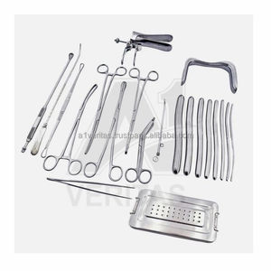 A-1 VERITAS Ensemble d'instruments manuels D&C 21 pièces en acier inoxydable réutilisable pour usage hospitalier, examen gynécologique, curettage chirurgical - Product Image 5