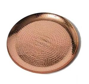 Durable quality Round <b>Metal</b> Charger Plate Vintage Style Solid Color Beaded <b>Edge</b> Design for Table Setting charger plate - Product Image 4