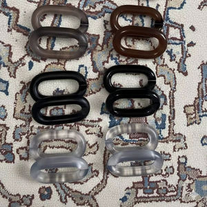 Chaîne à maillons épais en résine acrylique émaillée, modèle de Noël, avec mousqueton, écologique, faite à la main - Product Image 1