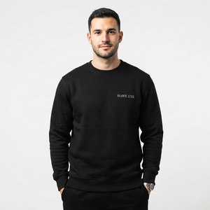 Sweat-shirts à col rond de qualité supérieure, coupe classique, pour hommes, en coton molletonné lourd, personnalisables, pour l'automne - Product Image 3