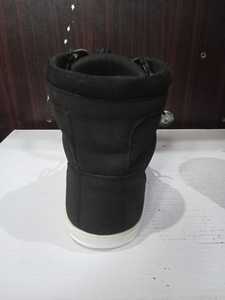 Unisex Black Sneakers Fashion Shoes Ankle high Shoes Denim Matching Shoes Lace Up Boots - Product Image 2