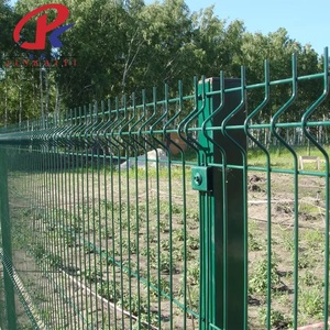 Hiện Đại Cong Trang Trí Kim Loại Hàng Rào Lưới Sốc Hấp Thụ Thời Tiết Rustproof PVC Lớp Phủ Plaza Màu Xanh Lá Cây Cho Khu Dân Cư Bãi - Product Image 5