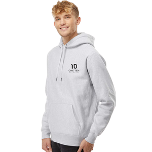 Sweat-shirt à capuche épais pour homme en molleton de coton premium, couleur gris chiné, avec logo personnalisé, OEM ODM, décontracté - Product Image 1