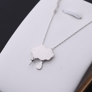S925 Silver Pendant Headpiece 7-10 Pearl DIY <b>Jewelry</b> Accessories Trendy Cloud Empty <b>Tray</b> Female Semi-Finished <b>Jewelry</b> Findings - Product Image 5