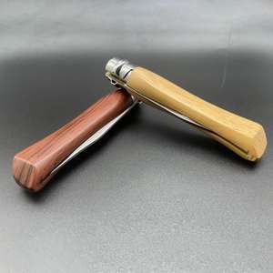 Couteau pliant multifonctionnel de survie en plein air, qualité industrielle, lame en acier Damas, bord droit, dos droit, OEM, pour la chasse - Product Image 2