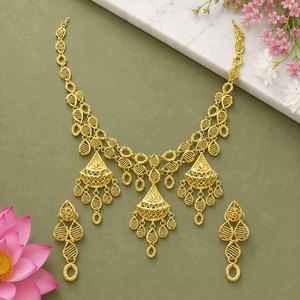 ชุดเครื่องประดับแฟชั่นทองชุบไมครอน 14K 18K 24K ขายส่ง ดีไซน์ตุรกี ชุดเครื่องประดับแบบดั้งเดิมสไตล์ดูไบ สร้อยคอเจ้าสาว - Product Image 2