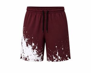 Pantalones Cortos Deportivos Casuales para Hombre, Negros, con Logotipo Frontal, de Secado Rápido, con Cordón Ajustable, Cintura Media, Estilo Deportivo, Tela de Lona con Sublimación - Product Image 2