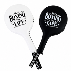 Almohadillas de Entrenamiento Profesionales y Duraderas de Piel y PU con Diseño de Onda Dorada para Boxeo, Karate y Taekwondo - Product Image 4