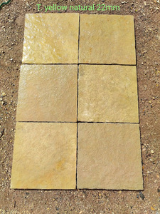 Belles dalles de pavage jaunes Ananthpur, pierres calcaires naturelles, résistance durable pour l'aménagement paysager, les allées de jardin, les patios - Product Image 3