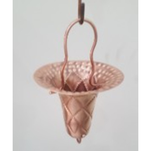Cadena de Lluvia de Cobre con Cubo Colgante, Decoración de Jardín para Exteriores, Estilo Simple - Product Image 1