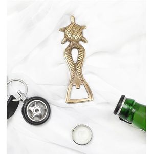 Abridor de Botellas de Latón Vintage con Forma de Tortuga Marina, Herramienta Náutica Hecha a Mano, Abridor de Cerveza Decorativo de Metal, Decoración Costera para el Hogar, Regalo - Product Image 3