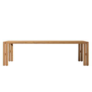 Mesa de Comedor de Teca Premium para Exteriores, Moderna, Rectangular, Grande, Resistente a la Intemperie, para Proyectos de Hostelería - Product Image 5