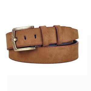 Ceinture en cuir décontractée de luxe pour homme, longueur personnalisable, en cuir de vachette avec boucle en acier, motif uni, durable, logo personnalisé - Product Image 6