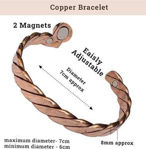 Brazalete Magnético de Cobre de Primera Calidad para Artritis y Terapia, Marca AL MALIK CRAFT - Product Image 6