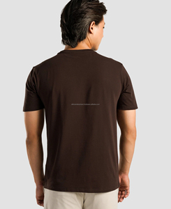 Nuevo Diseño 2026 Camiseta de Hombre 100% Algodón Jersey Tejido, Elegante, Transpirable, con Estampado Digital, Patrón Sólido, Manga Corta, Corte Regular - Product Image 3