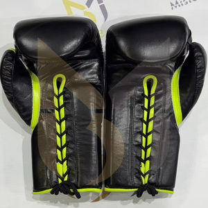 Nuevo Set de Boxeo Fly 2026 para Entrenamiento, Cuero Duradero Negro/Verde, Set de Boxeo Fly Personalizado, Set de Sparring de MMA y Kickboxing para Adultos - Product Image 2