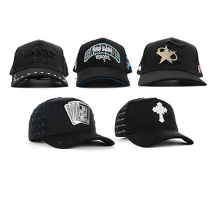 Casquettes 5 panneaux unisexe en gros avec logo personnalisé, en daim chromé et doublure satinée, à visière large et incurvée, style Gorras Del Sports, casquette de baseball - Product Image 5
