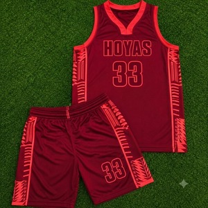 Ensemble de maillots de basket-ball sublimés personnalisés pour hommes, uniforme de basket-ball respirant, maillots de basket-ball réversibles pour équipe, vente en gros - Product Image 6