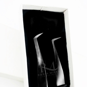 <b>Black</b> Plasma Coated Eyelash Tweezer 90 Degree And 45 Degree <b>Boot</b> Volume Point Tweezer And Double Tweezers White Card Box Packing - Product Image 4
