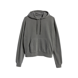เสื้อฮู้ดดี้ผู้ชายแบบสวมหัว ผ้าคอตตอนหนาน้ำหนัก 360 กรัม ระบายอากาศได้ดี กันน้ำ ทรงโอเวอร์ไซส์ สไตล์วินเทจ ล้างสีแบบแอซิดวอช ปักลายตามสั่ง ขายส่ง - Product Image 1